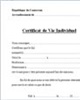 Formulaire du certificat de vie